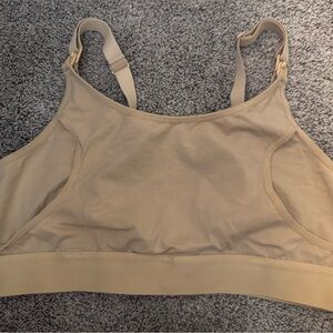 Momcozy Hands Free Pumping Bra, Beige Size Large